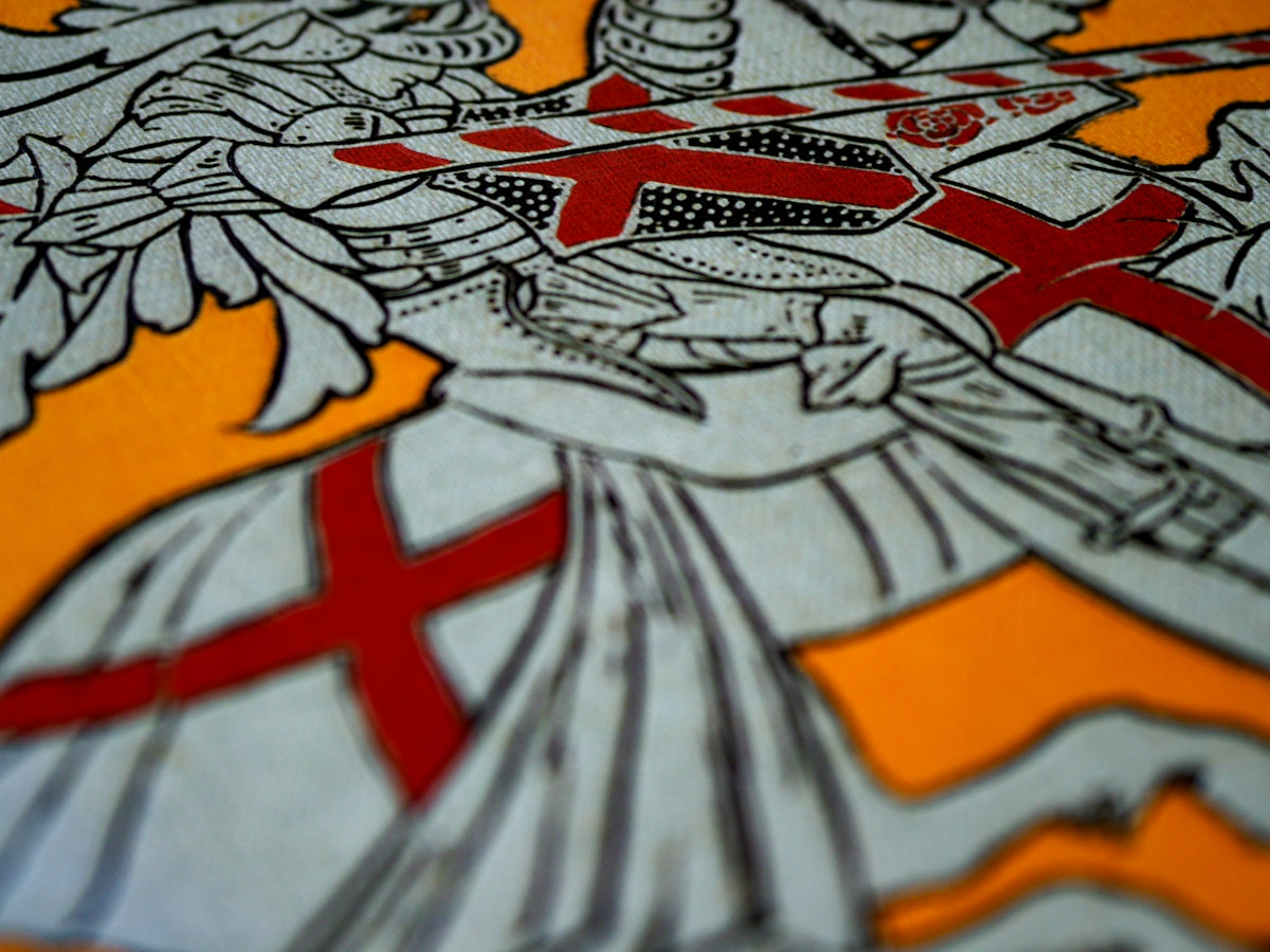 white red and yellow textile