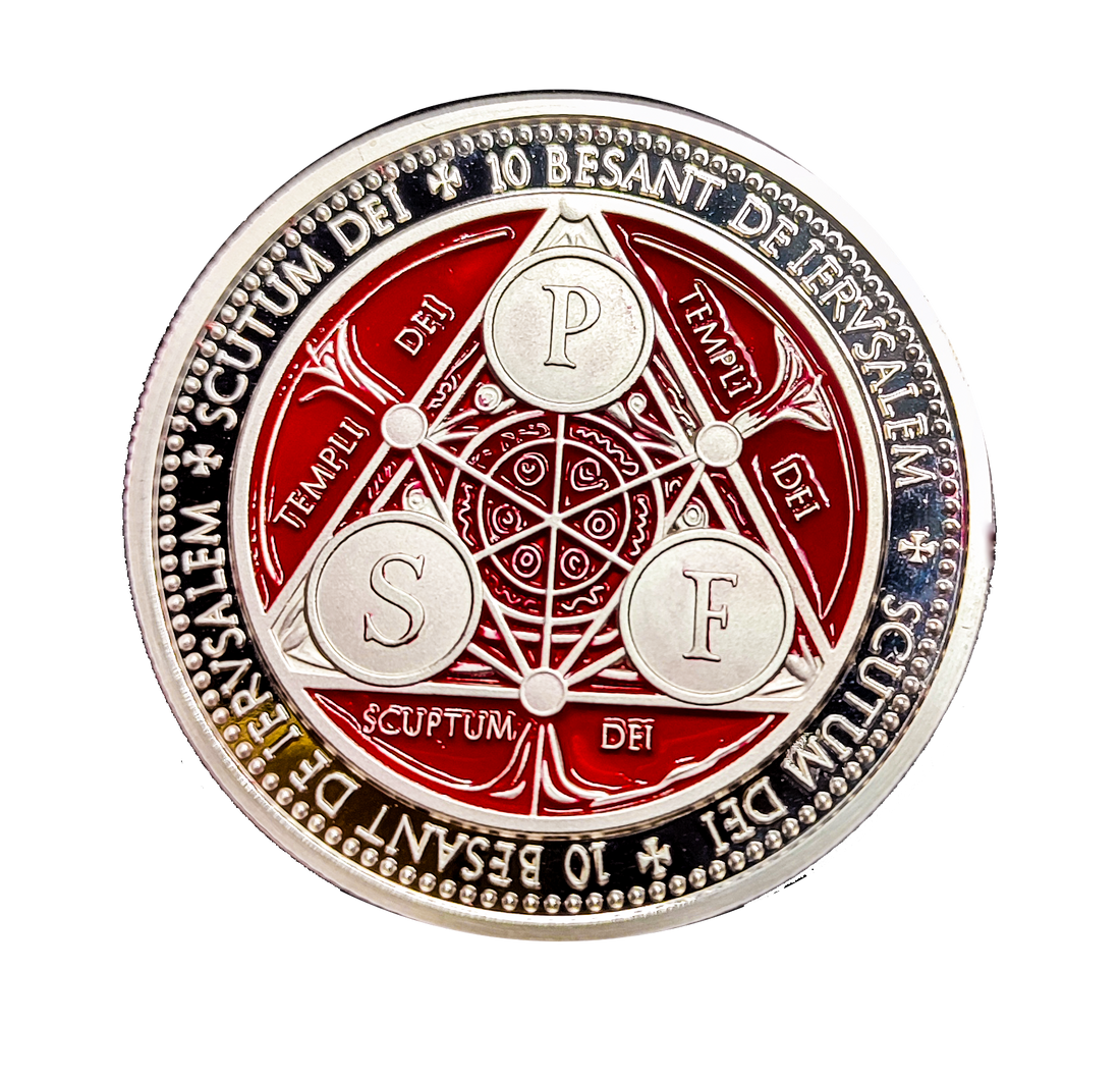 The Seal of the Invisible Order – One of 299 - The One and Only Coin of Hugues de Payns