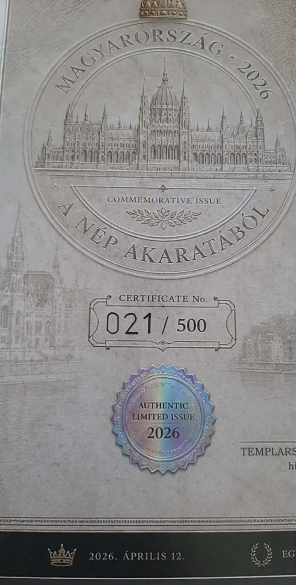 Rendszerváltók Emlékérméje – 2026-os Limitált Kiadás